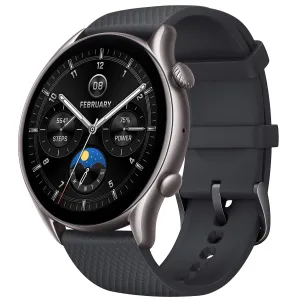 Amazfit GTR 4 New Smart Watch with 1.45” AMOLED Display, Bluetooth Calls, Zepp Aura, Heart Rate, Sleep, Stress, SpO2 Monitoring, Sports Watch with 150  Sports Modes, GPS, Music Control, Alexa Built-in(Galaxy Black)