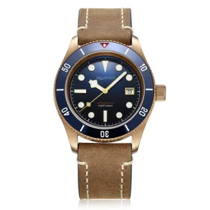 Aquatico Bronze Sea Star Blue Dial Watch (Ceramic Bezel)