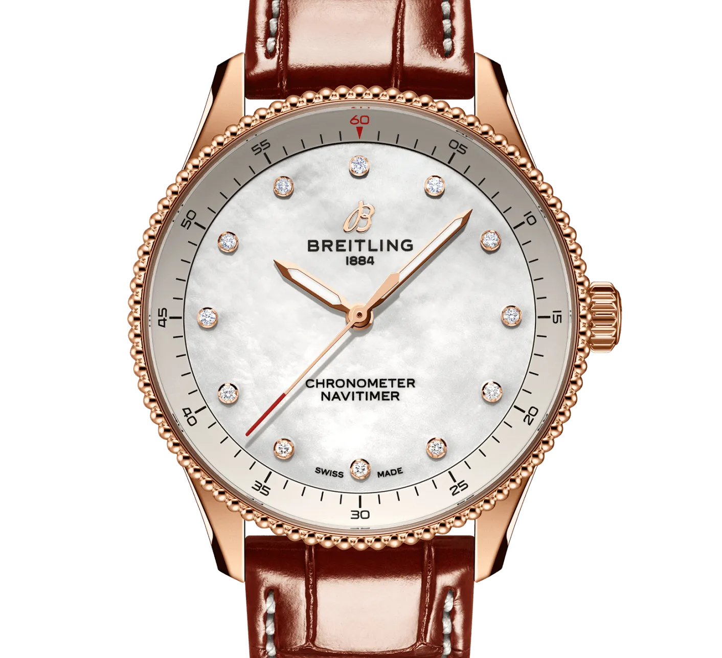 Breitling Navitimer 32mm Watch with Diamonds