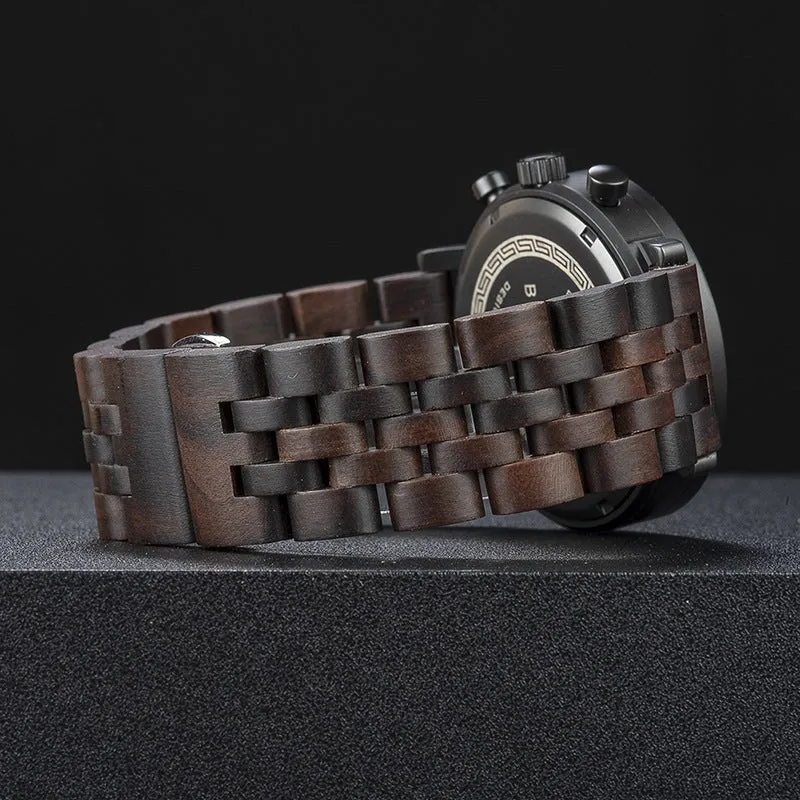 Business Quartz Movement Wood Watch For Men