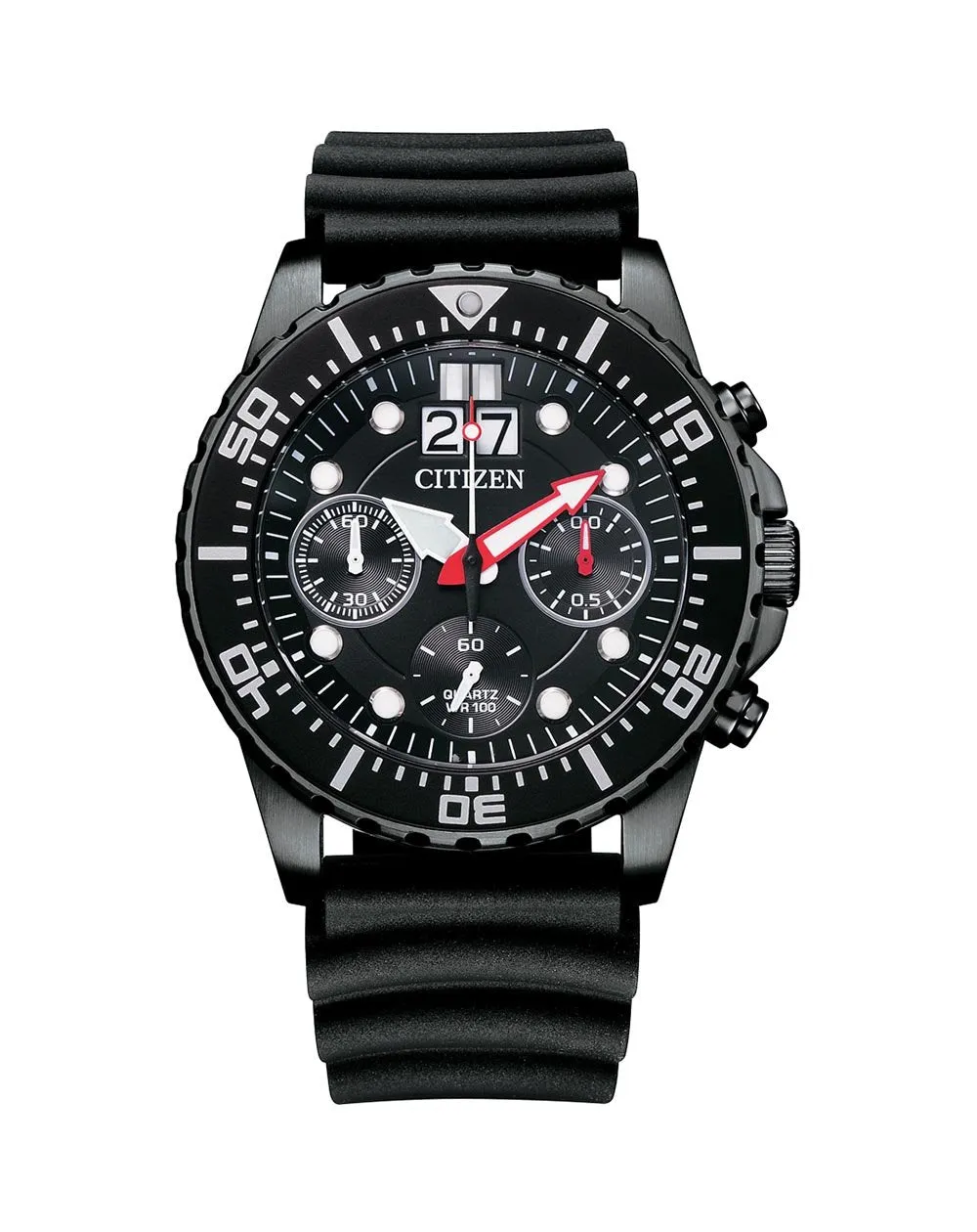 Citizen Quartz Black on Black Chronograph Men's Watch AI7005-12E