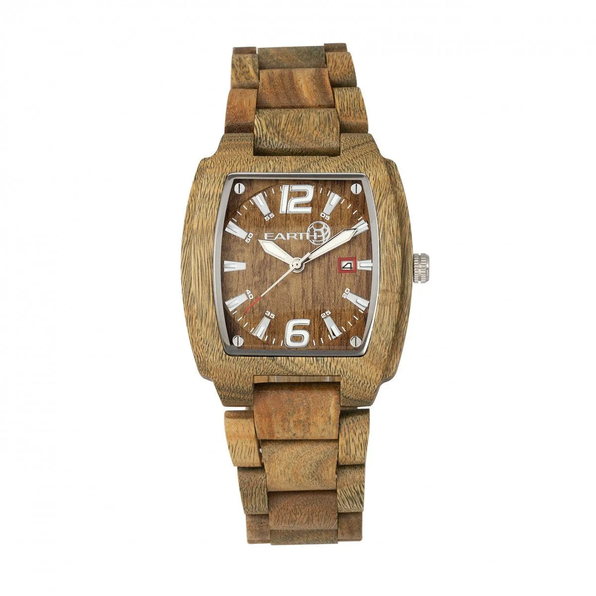 Earth Wood Sagano Bracelet Watch w/Date