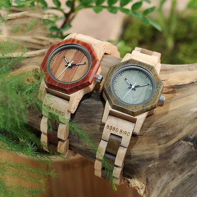 Fashion Retro Simple Ladies Women's Wooden Watch