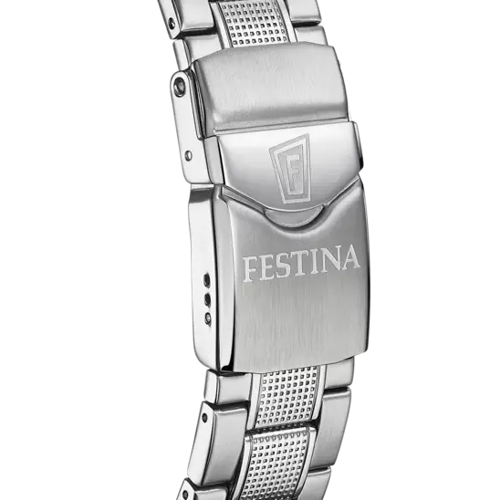 Festina Originals Men's Timepiece with Blue Dial and Stainless Steel Bracelet F20669/1