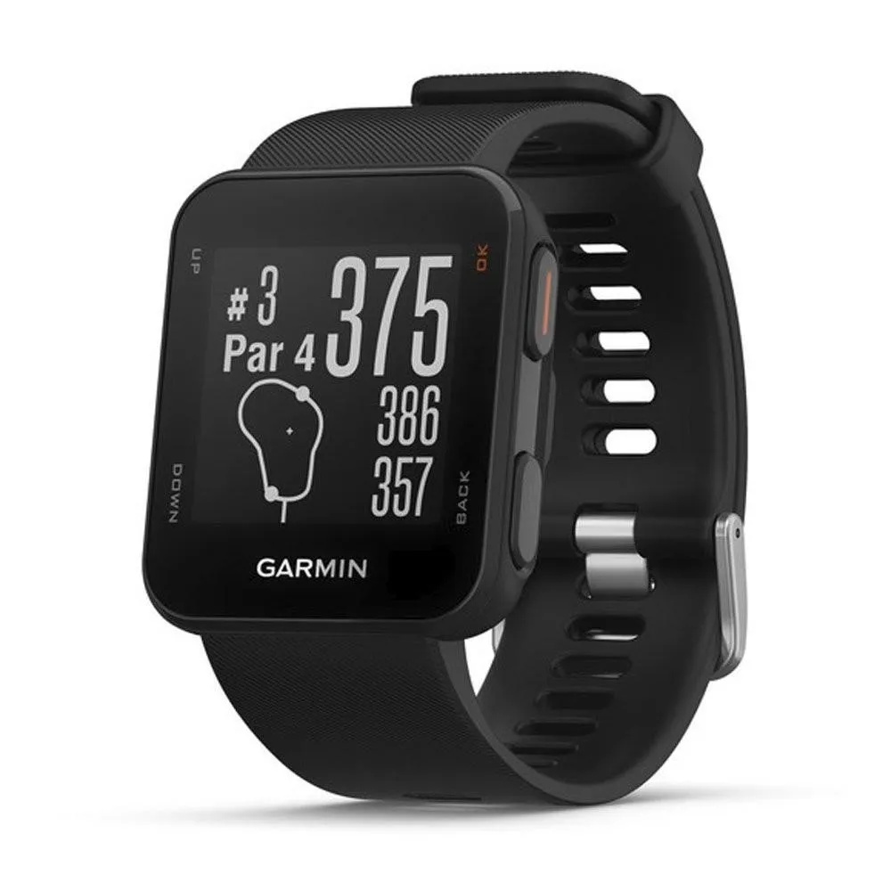 Garmin Approach S1 Black Silicone Band Black Digital Dial GPS Golf Smart Watch - 010-02028-00