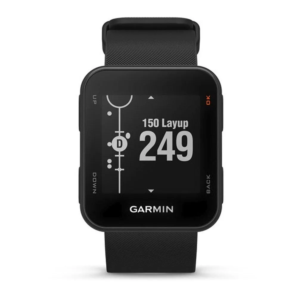 Garmin Approach S1 Black Silicone Band Black Digital Dial GPS Golf Smart Watch - 010-02028-00