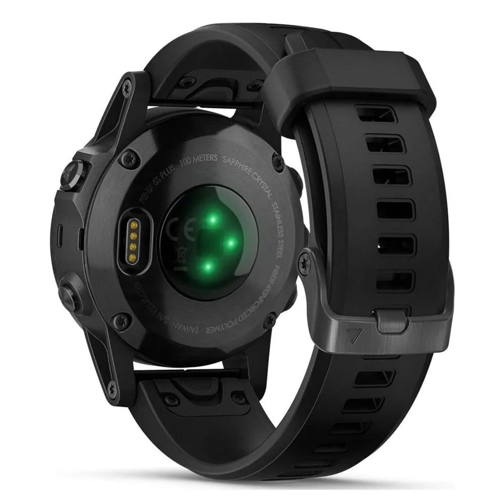 Garmin fenix 5S Black Silicone Band Black Digital Dial Smart Watch - 010-01987-02