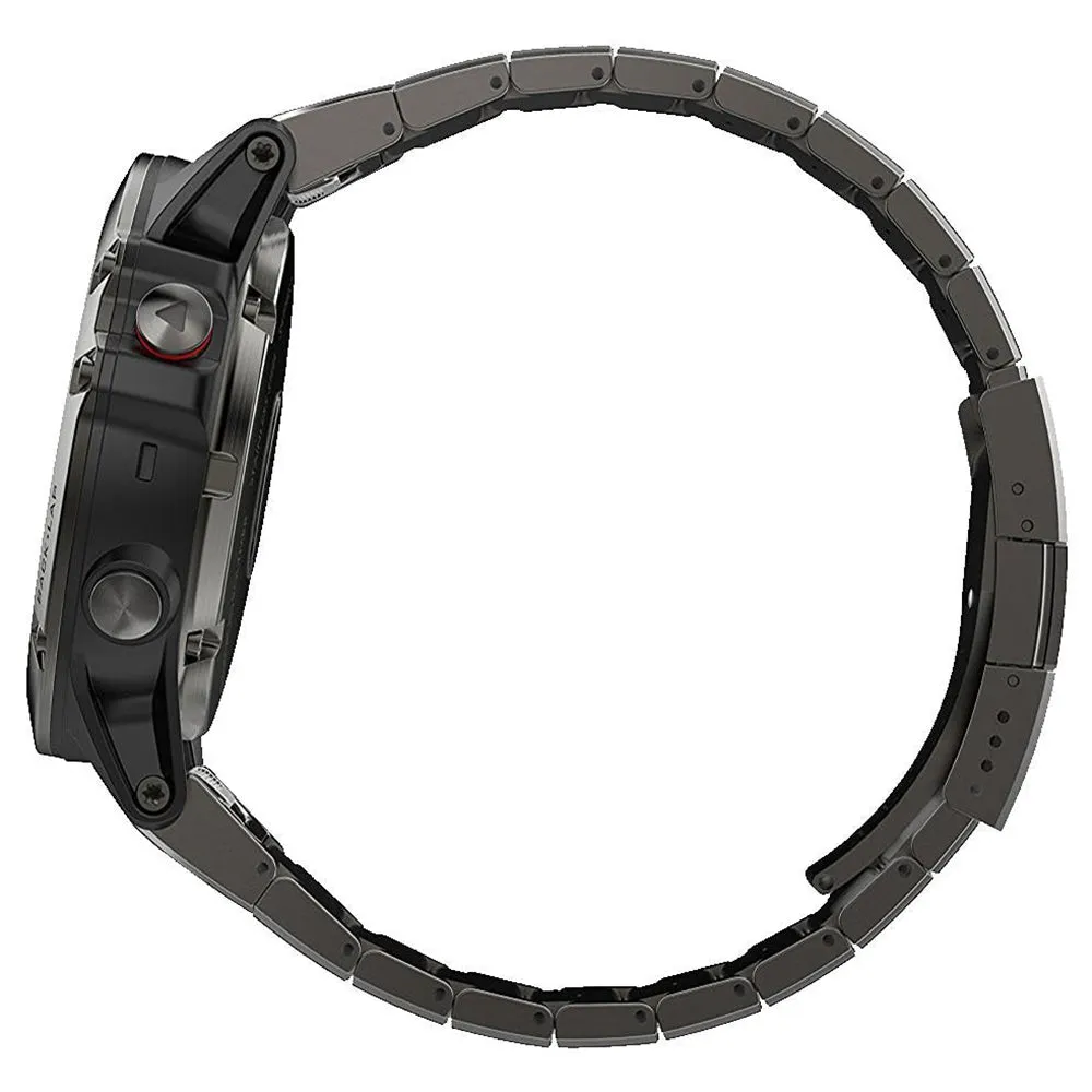 Garmin fenix 5X Slate Gray Silicone/Gray Heart Rate Tech GPS Smart Watch - 010-01733-04