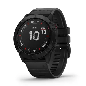 Garmin fenix 6X Pro Black Silicone Band Black Digital Dial Multisport GPS Smart Watch - 010-02157-00