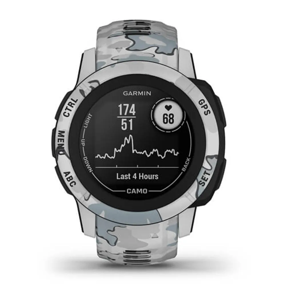 Garmin Instinct 2S Mist Camo Edition Silicone Band GPS Built for All Elements Multi-GNSS Support Smartwatch - 010-02563-13