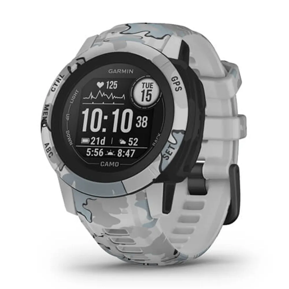 Garmin Instinct 2S Mist Camo Edition Silicone Band GPS Built for All Elements Multi-GNSS Support Smartwatch - 010-02563-13