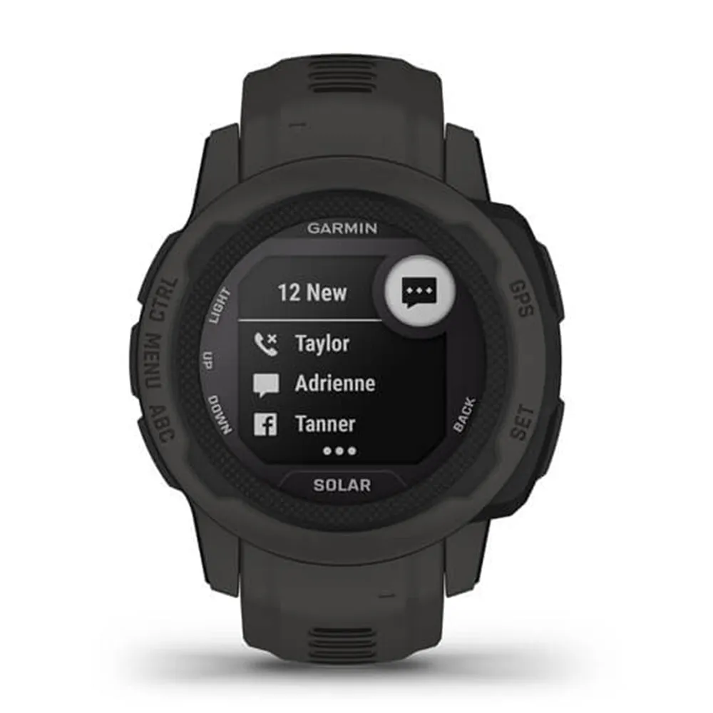 Garmin Instinct 2S Solar Graphite Health Monitoring GPS Smartwatch- 010-02564-10