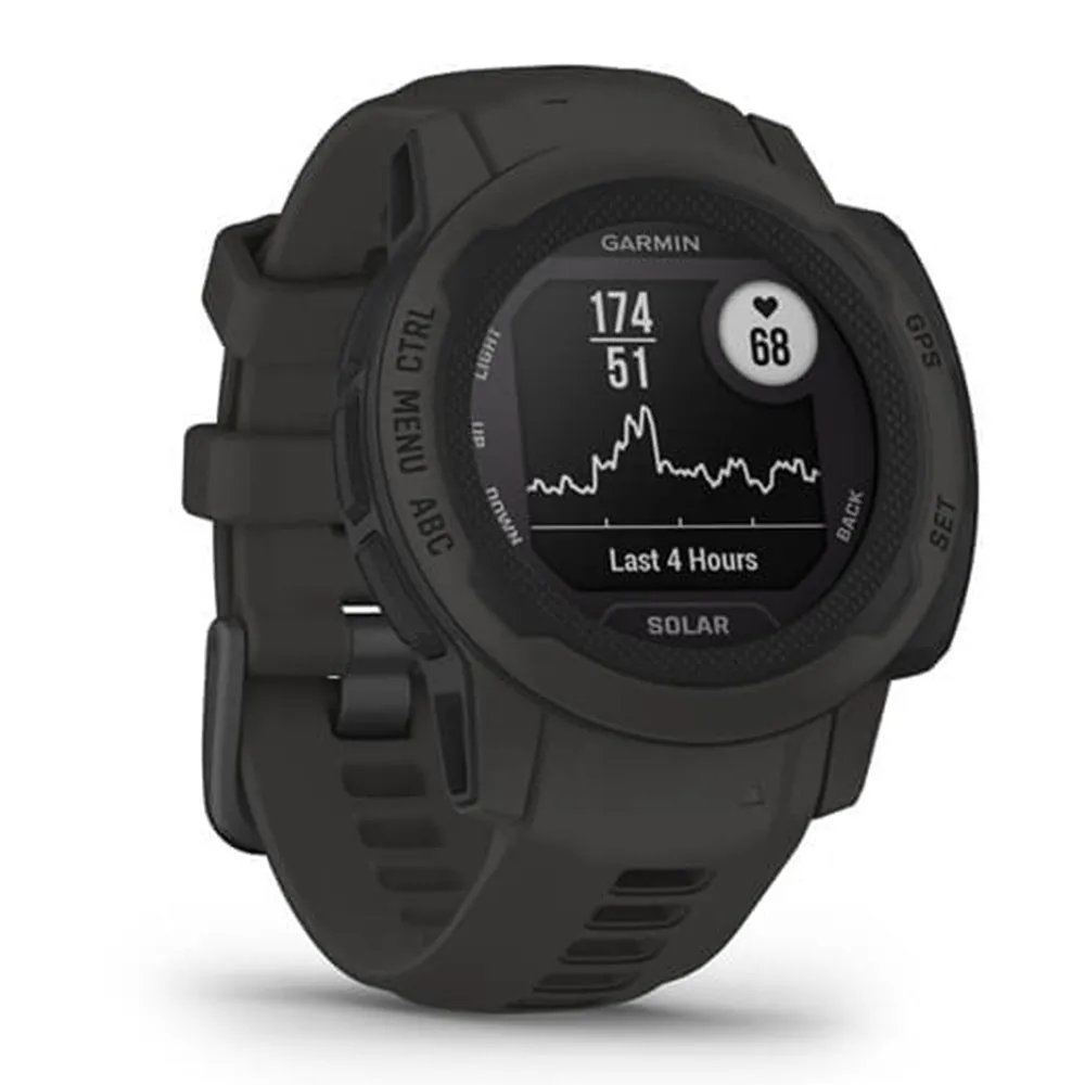 Garmin Instinct 2S Solar Graphite Health Monitoring GPS Smartwatch- 010-02564-10