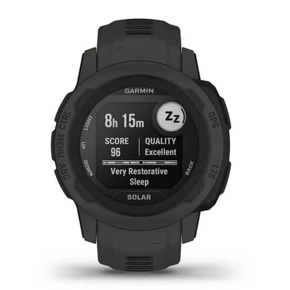 Garmin Instinct 2S Solar Graphite Health Monitoring GPS Smartwatch- 010-02564-10