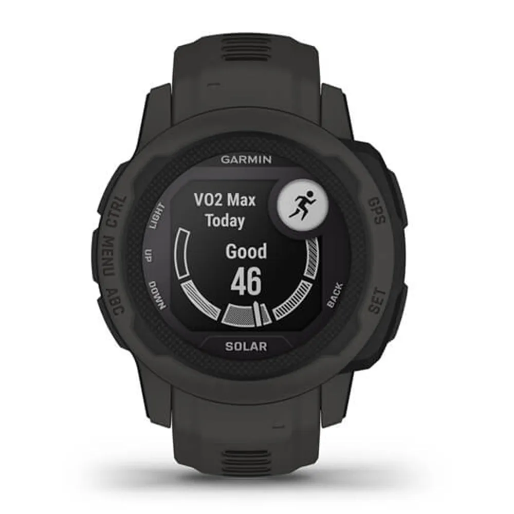 Garmin Instinct 2S Solar Graphite Health Monitoring GPS Smartwatch- 010-02564-10