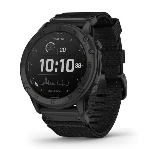 Garmin tactix Black Nylon Band Solar Edition Applied Ballistics Delta Military GPS Smart Watch - 010-02357-50