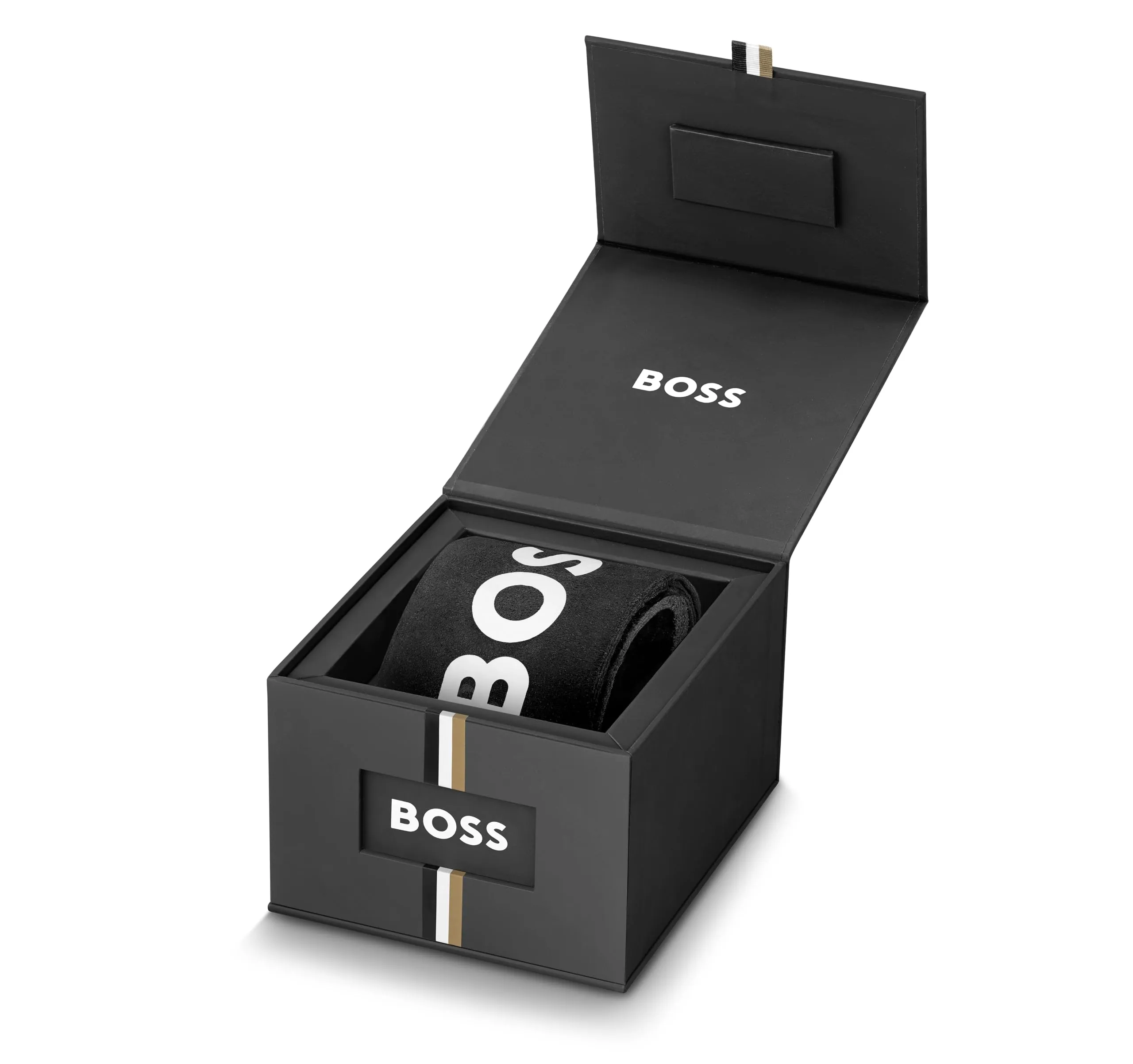 Hugo Boss Stainless Steel Analog Black Dial Men's Watch-1513781