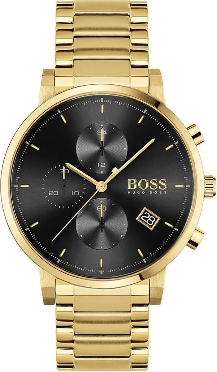 Hugo Boss Stainless Steel Analog Black Dial Men's Watch-1513781