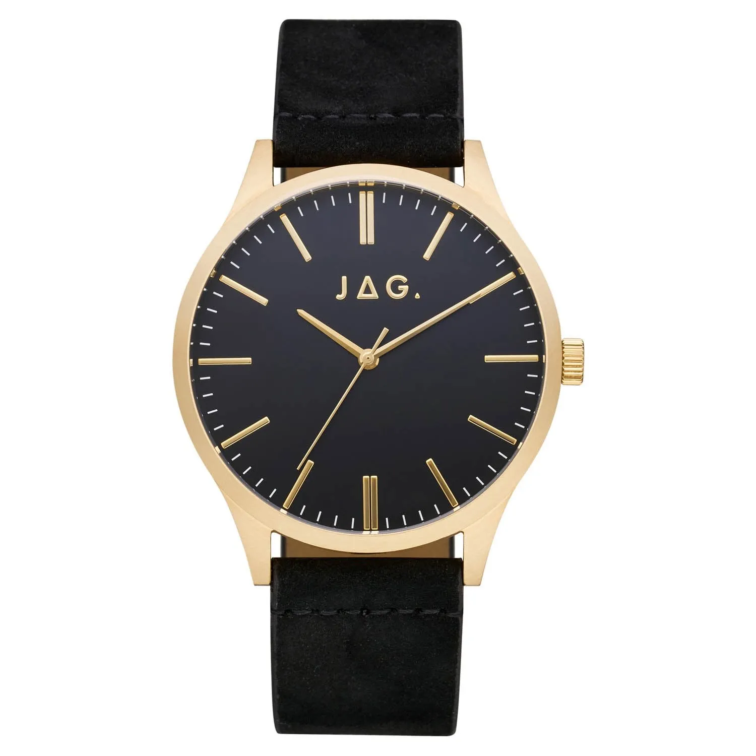 Jag Malcolm Black on Black Gold detail Men's Watch J2493