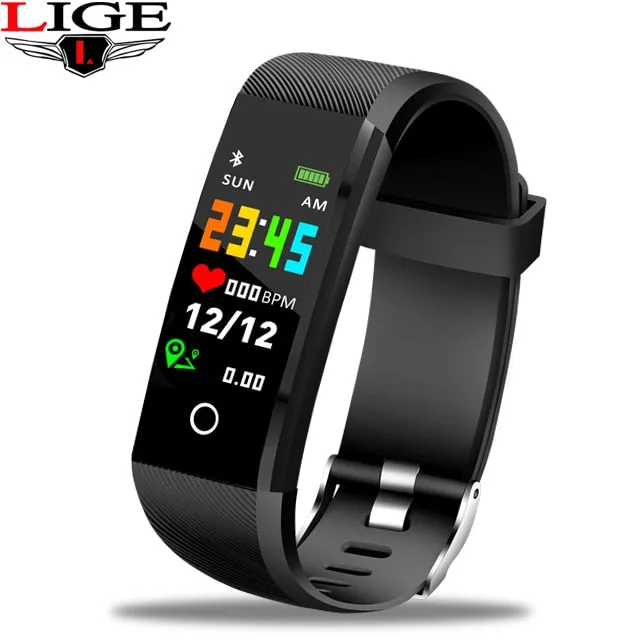 LIGE 2019 Smart Fitness Watch with Heart Rate Monitor, Pedometer, Call & Message Notifications & More