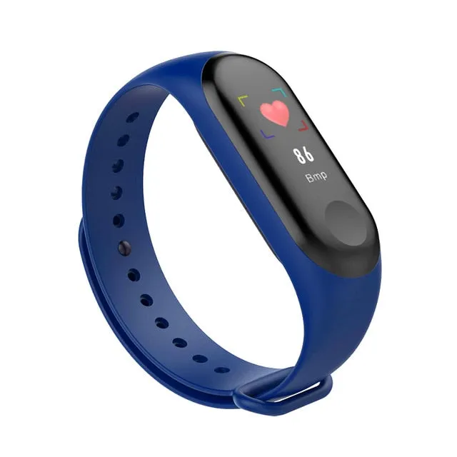 M4 Water-resistant Smart Fitness Band (with a Colour Screen, Fitness Tracker, BP, Heart Rate Monitor)