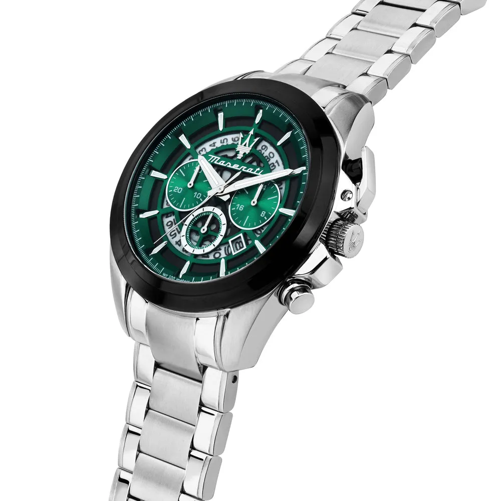 Maserati Traguardo  Men's Green Watch R8873612060