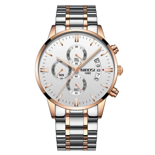 Men's Elegant Wrist Watches Sleek, Gold design, and Stylish Timepiece