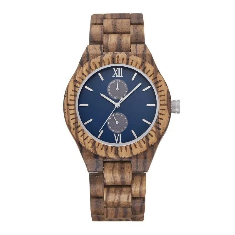 Men's Wooden Watch With Quartz Movement