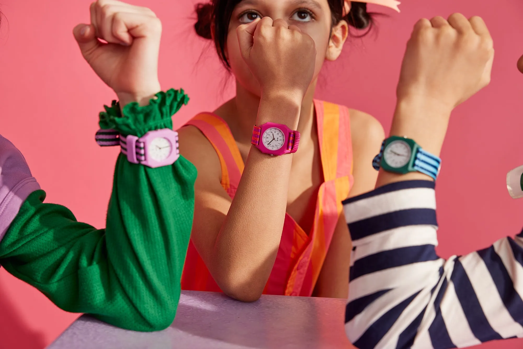 Mini Kyomo Ruby Papaya Eco Friendly Kids Watch- Fushia & Orange