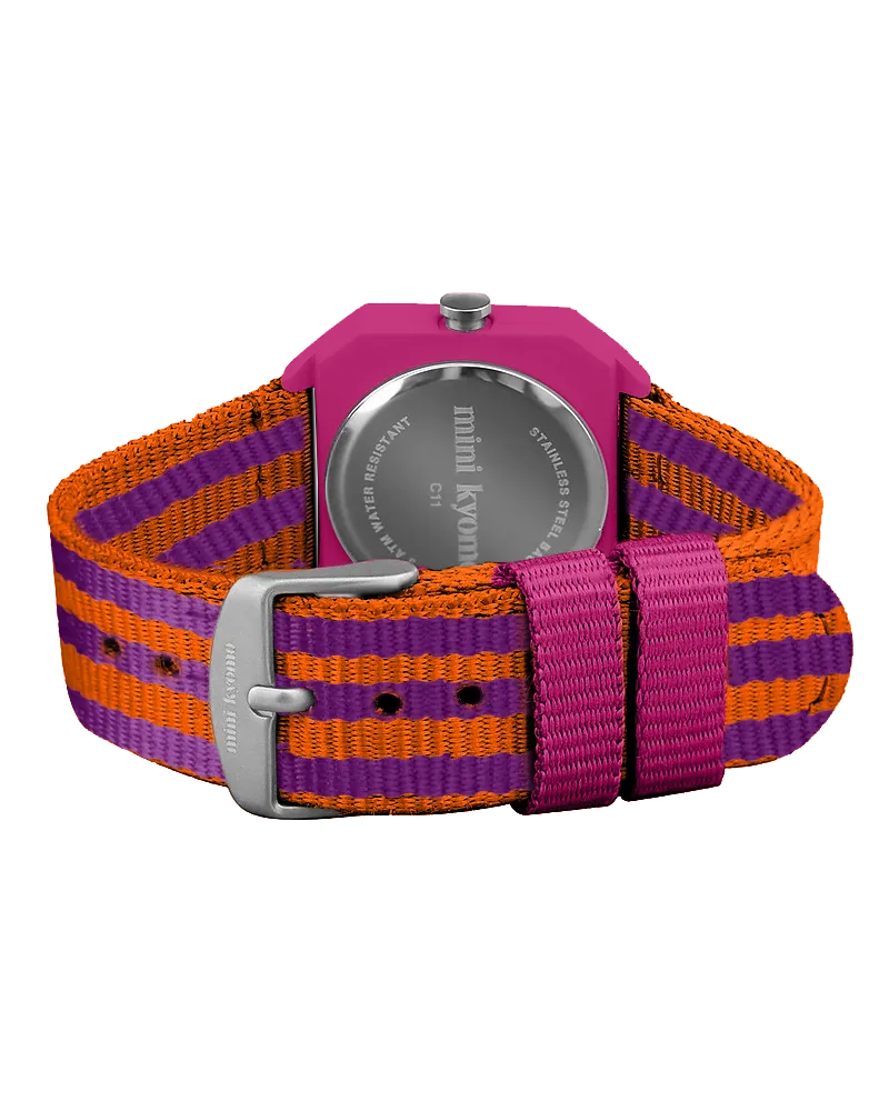 Mini Kyomo Ruby Papaya Eco Friendly Kids Watch- Fushia & Orange