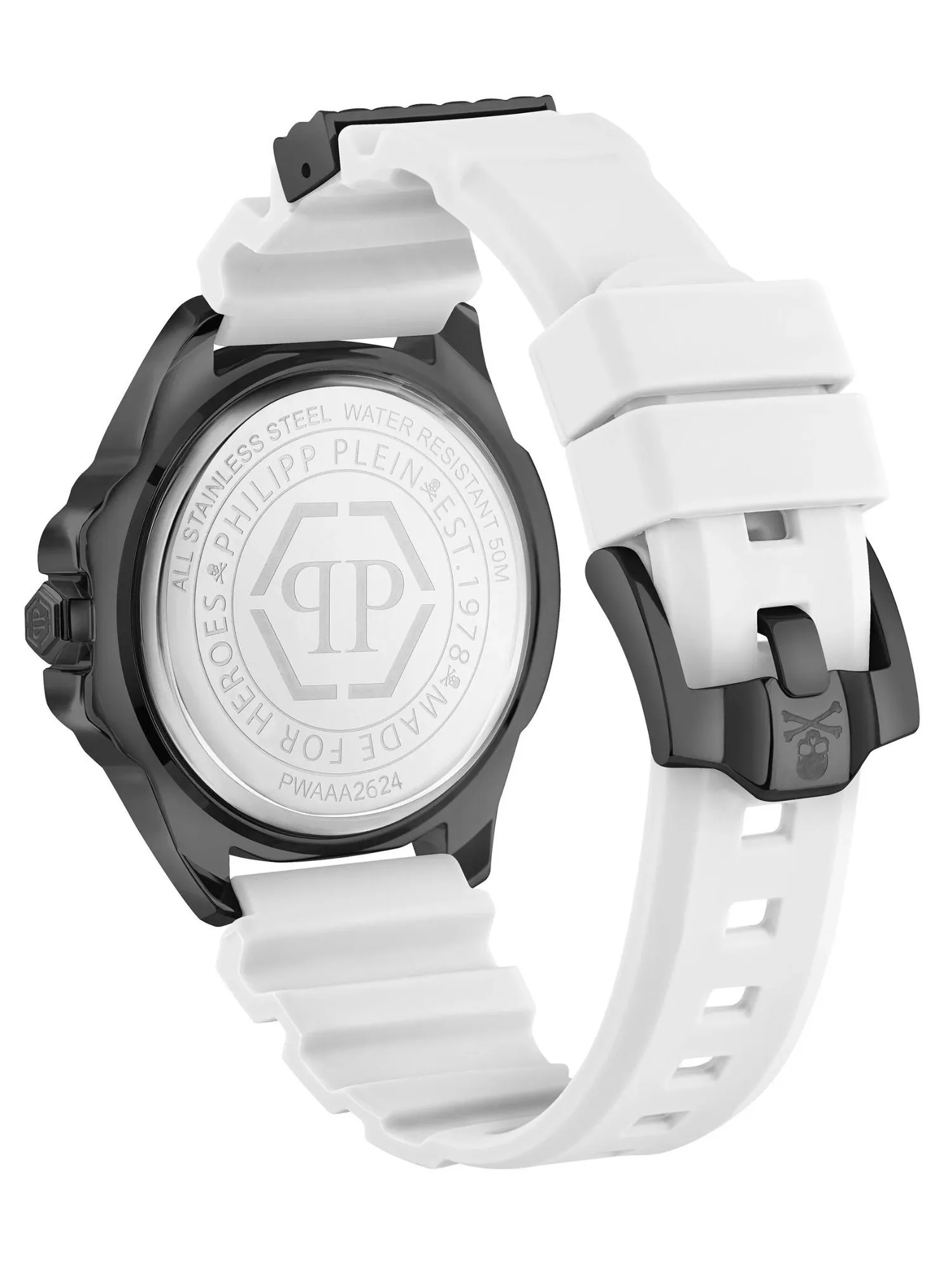 Philipp Plein Men 44 mm Size Black Dial Analog Watch - PWAAA2624