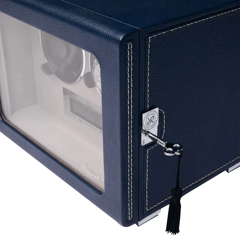 RAP Watch Winder Quantum Quad Two Leather Blue