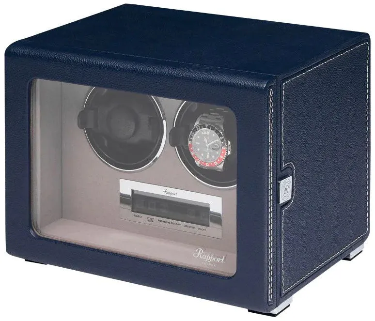 RAP Watch Winder Quantum Quad Two Leather Blue