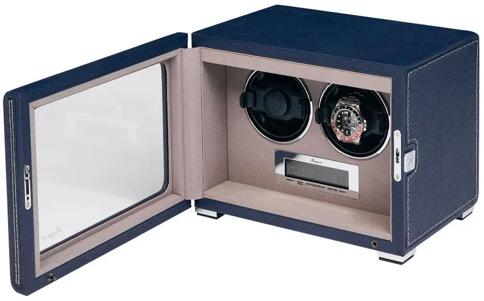 RAP Watch Winder Quantum Quad Two Leather Blue