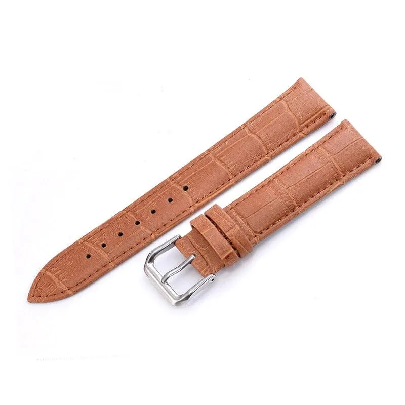 Replacement Snakeskin Leather Watch Straps Compatible with 16mm Watches