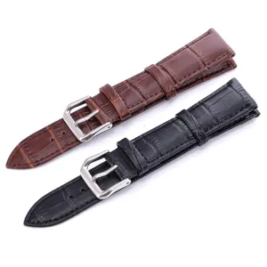 Replacement Snakeskin Leather Watch Straps Compatible with 16mm Watches