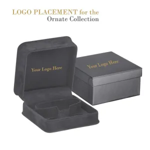 Rich Suede Watch/Bangle Box, Ornate Collection