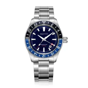 Sea Star GMT Blue Aventurine Dial Blue and Black Bezel