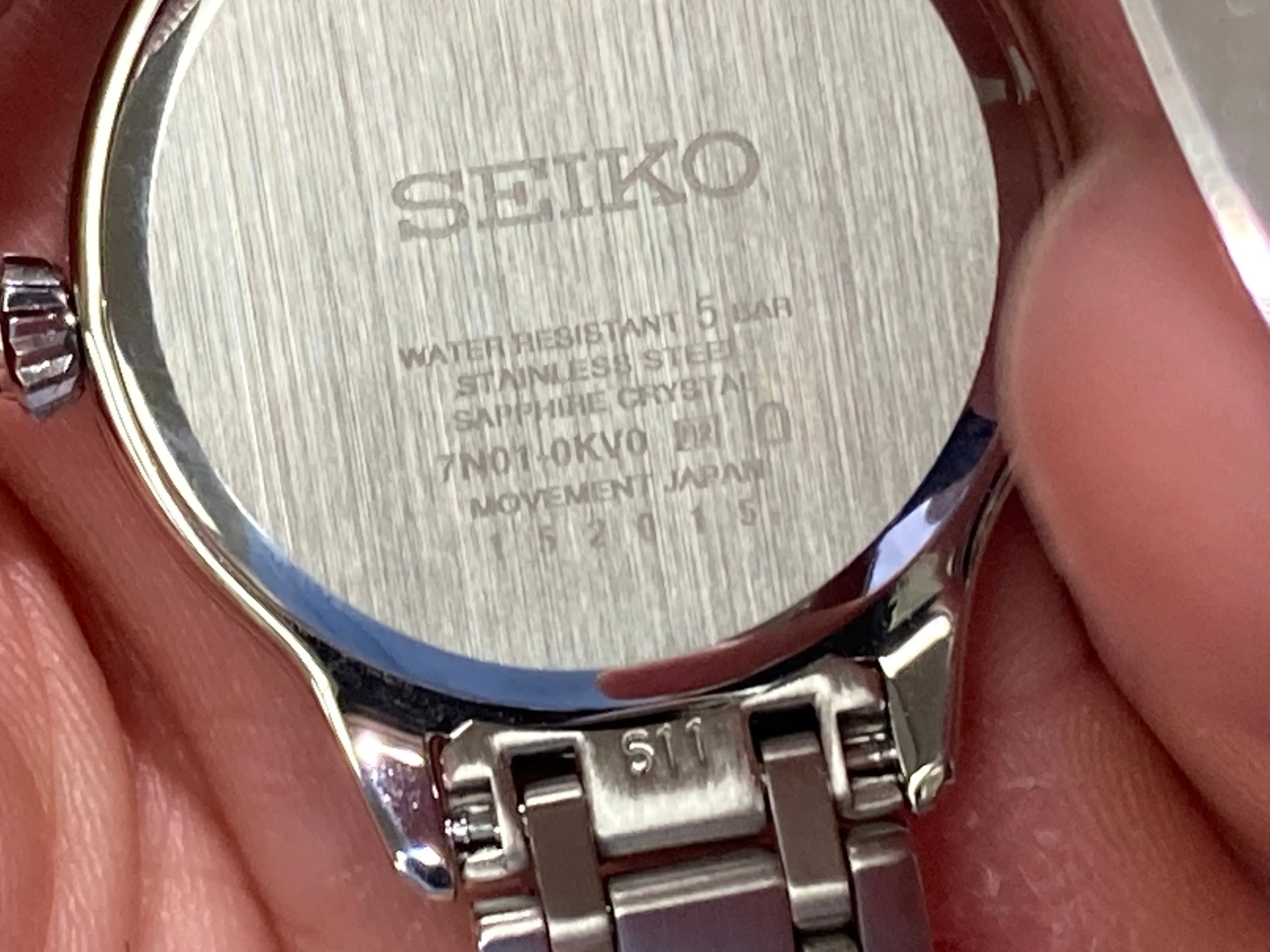 Seiko Women's Diamond Mother Of Pearl Watch