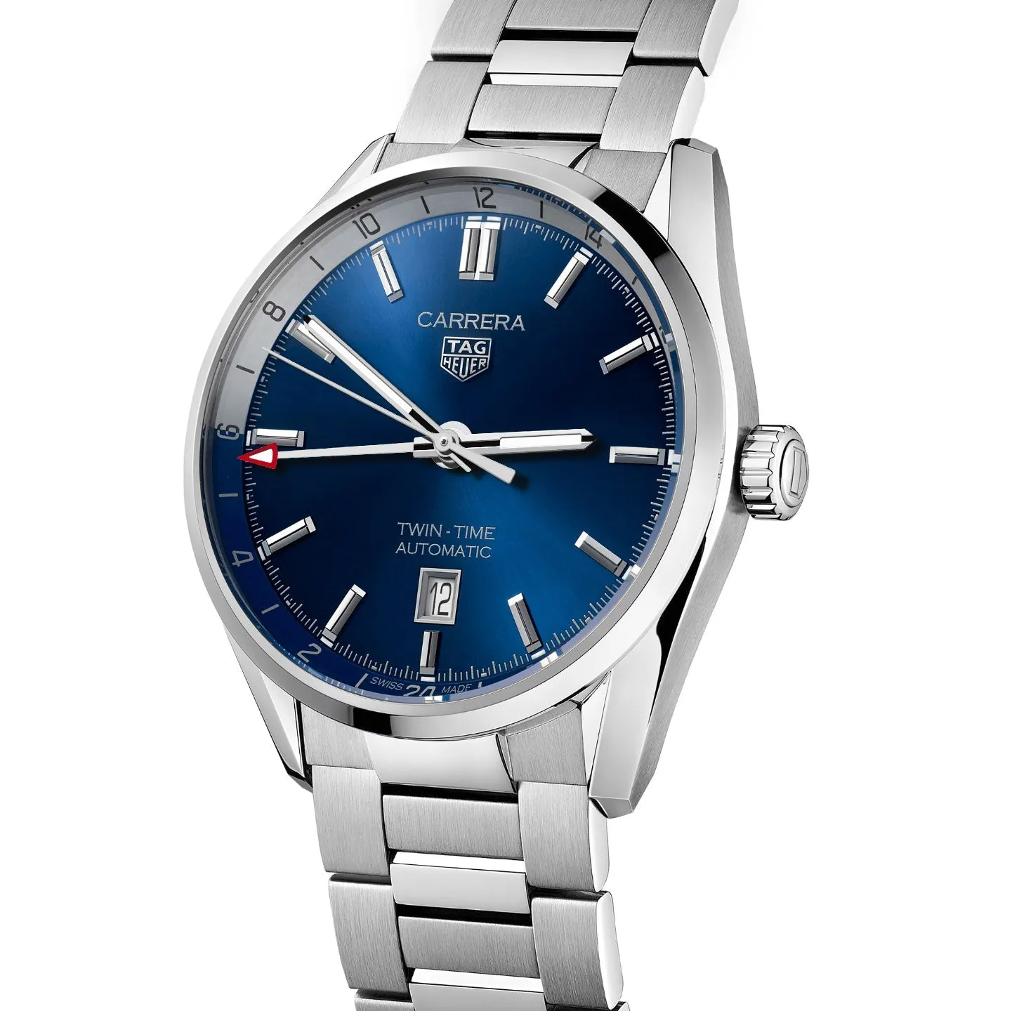 Tag Heuer Carrera Men's Blue Twin-Time Automatic Watch WBN201A.BA0640