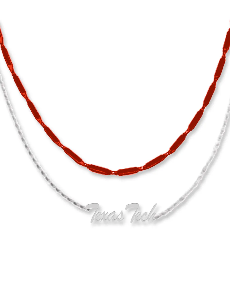 Texas Tech Red Raiders "Yelichi" 2 Tiered Necklace