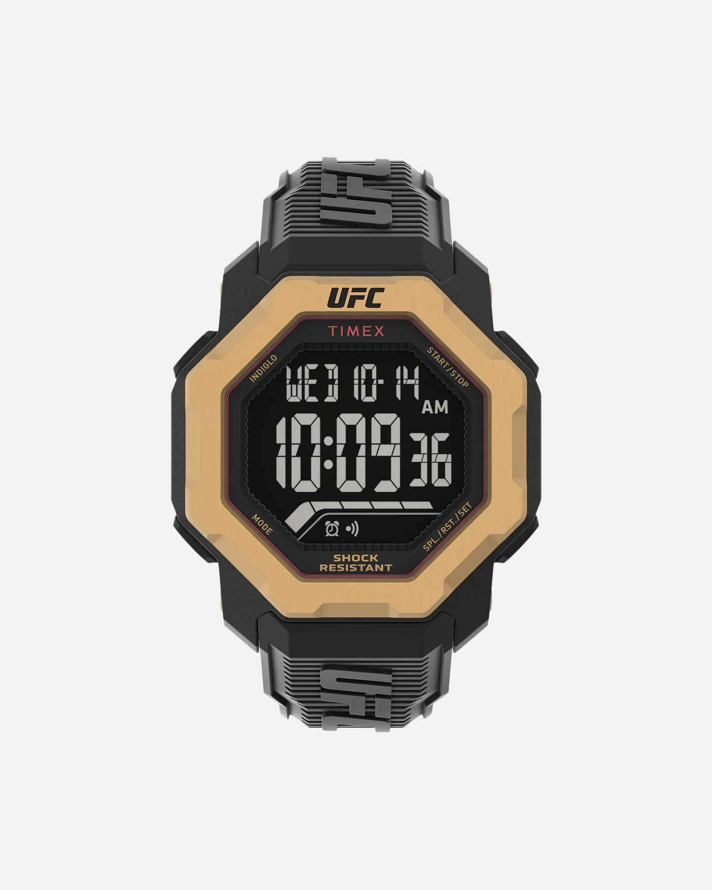 UFC Watches Knockout Resin Strap Watch Black/Gold