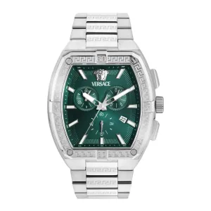 Versace Men 44 X 54.3 mm Size Green Rectangular Dial Analog Watch- VESP00424