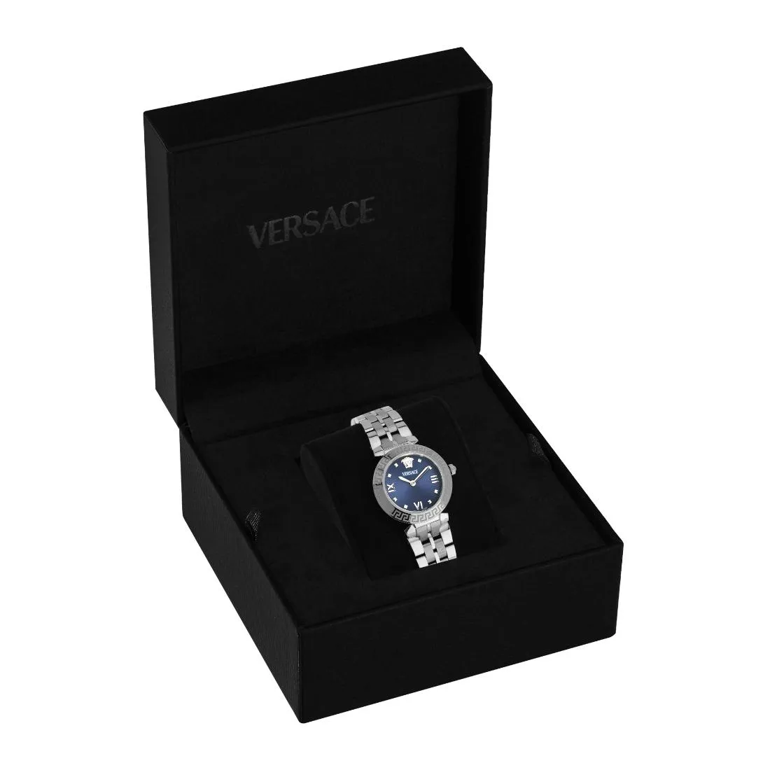 Versace Women 32 mm Size Blue Round Dial Analog Watch- VEOCA0124