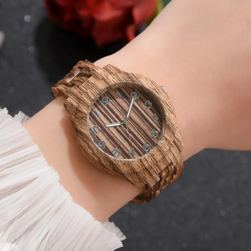 Women's Wooden Quartz Watch