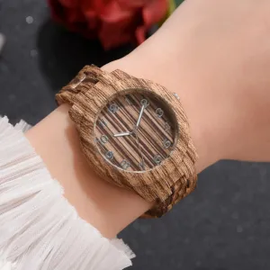 Women's Wooden Quartz Watch