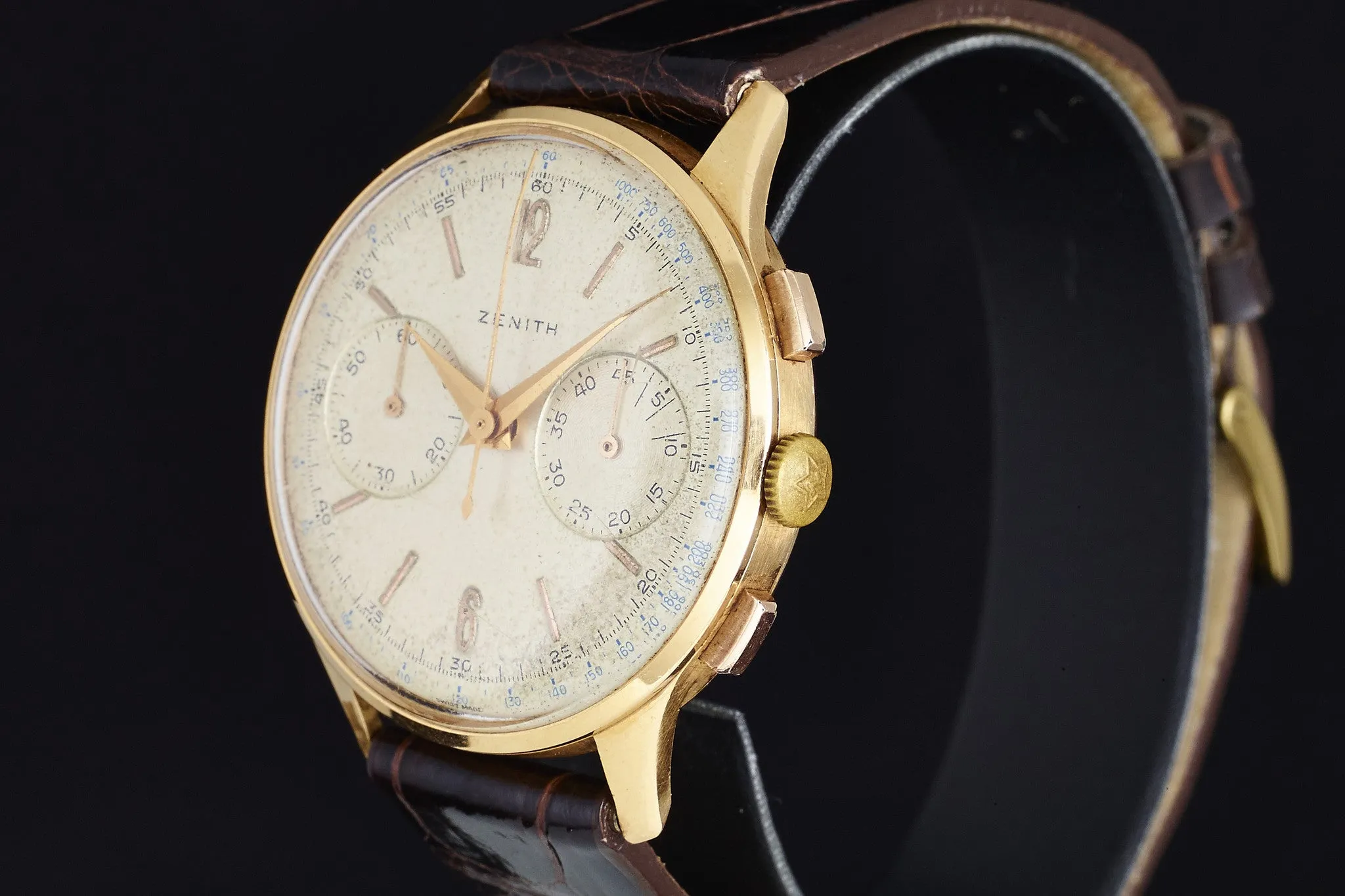 Zenith 18K Chronograph 156D - 1950s