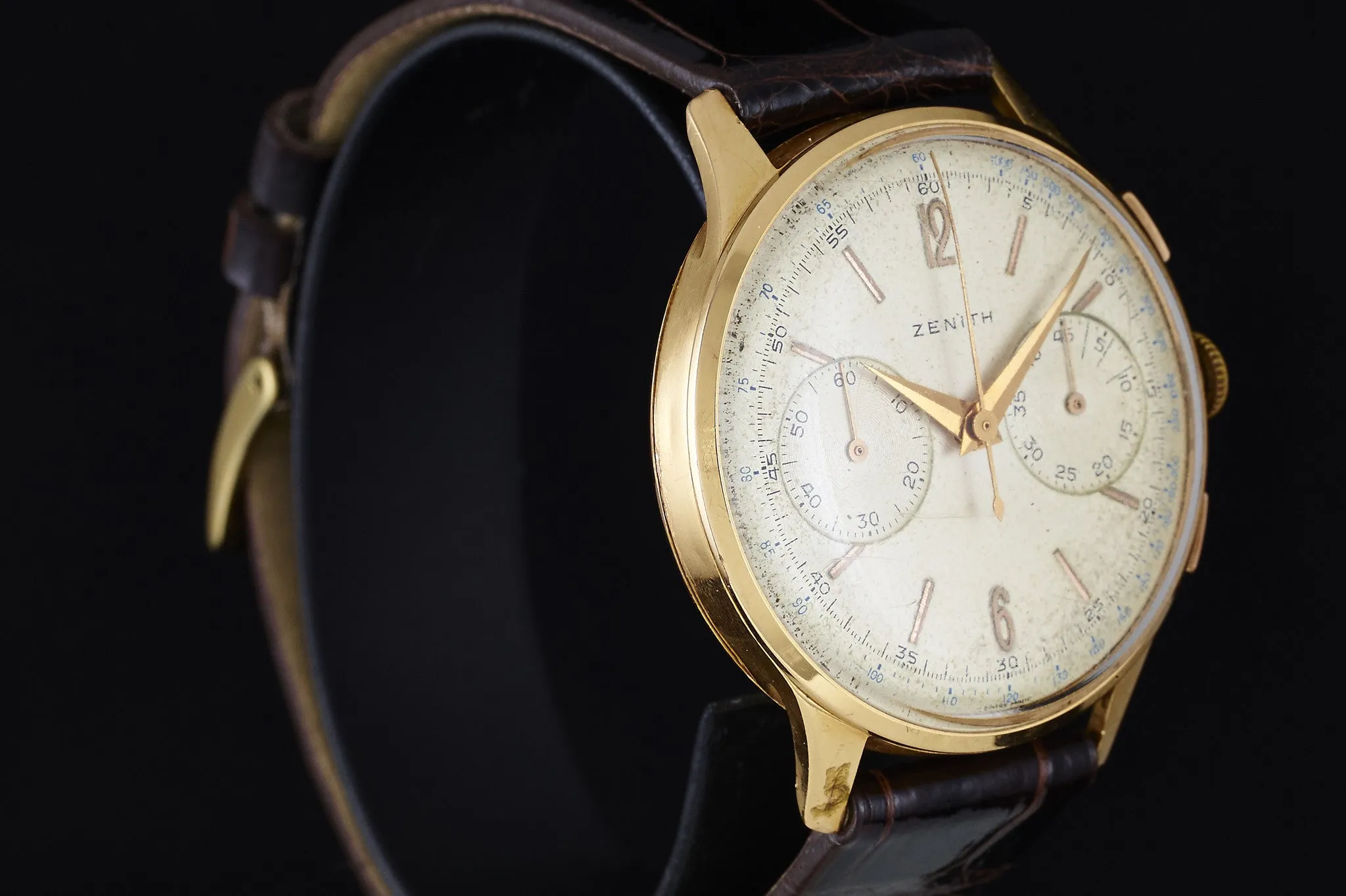 Zenith 18K Chronograph 156D - 1950s